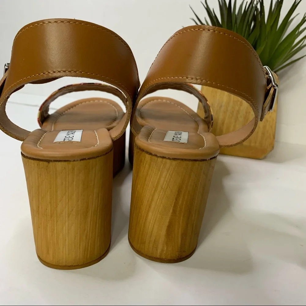 Steve Madden Women's Captivate Sandal - Cognac Multi size 9 - Picture 7 of 9